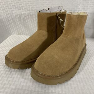 Universal Thread Tan Suede Platform Ankle Boots